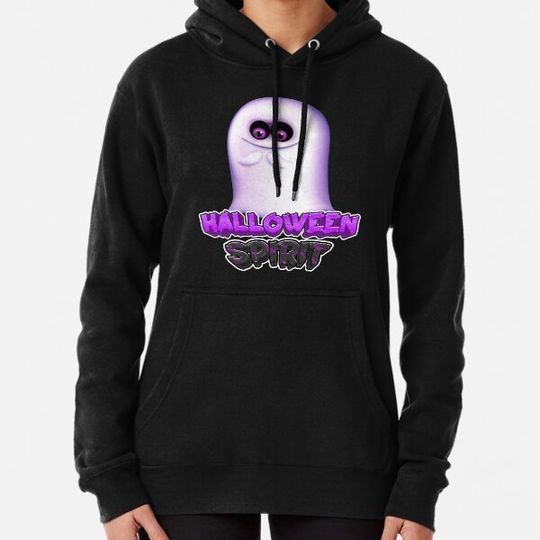 Discover Halloween Spirit Scary Ghost Boo Purple color Design Hoodies