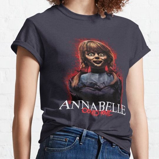 Discover Men Women Annabelle Supernatural Horror Movies Doll Funny Men Fan T-shirts