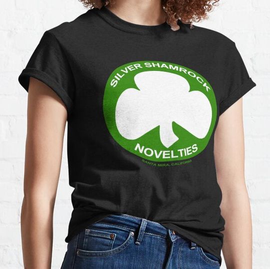Discover silver shamrock novelties ssn shirt - traditional white shamrock design T-shirts