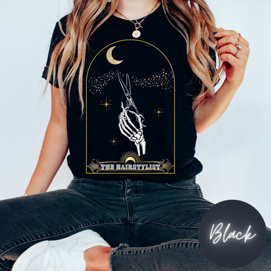 Discover Hairstylist Tarot Card Shirt , Cool Hairdresser Shirt