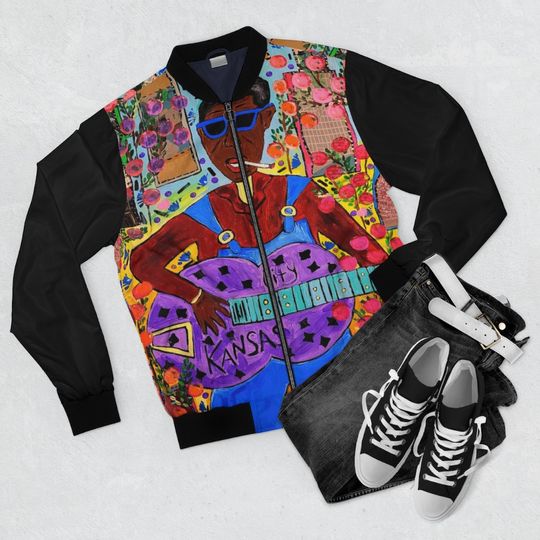 Discover City Blues in NewYork Women's Bomber Jacket