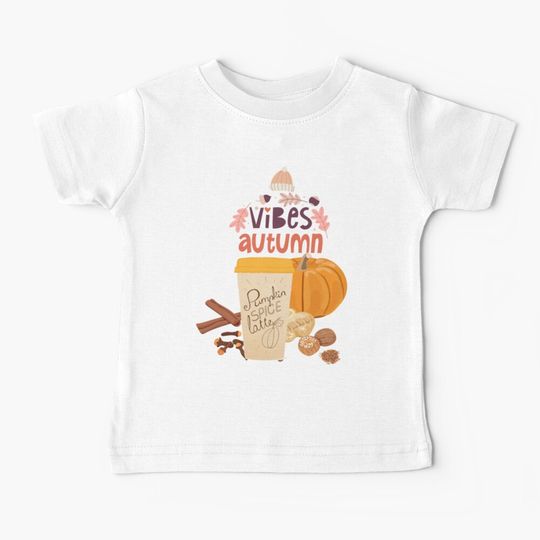 Discover Autumn Pumpkin Pie - Cute Baby T-Shirt