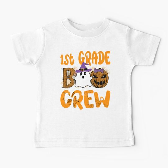 Discover 1st Grade Boo Crew Teacher Student Funny Spooky 2023 Baby T-Shirt
