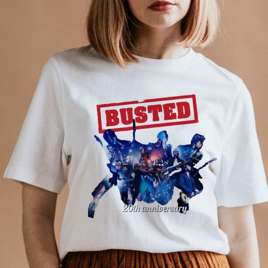 Discover Busted 2023 Tour T-Shirt, Greatest Hits Busted Band Shirts