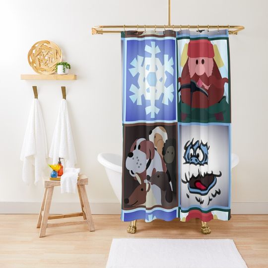 Discover Yukon Squares Shower Curtain