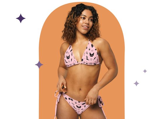 Discover Pink Spooky Women's Bikini Swimsuit