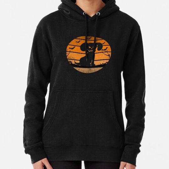 Discover Dog Moon Pumpkin Halloween Hoodies