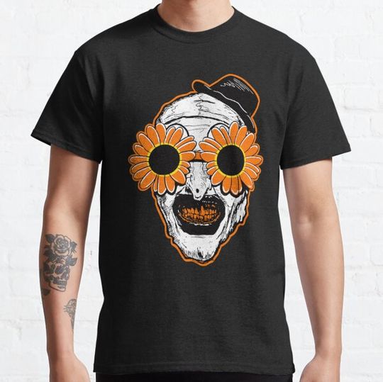 Discover Sunflower Sunglasses Horror Clown Movie Art Terrifier 2 T-shirts