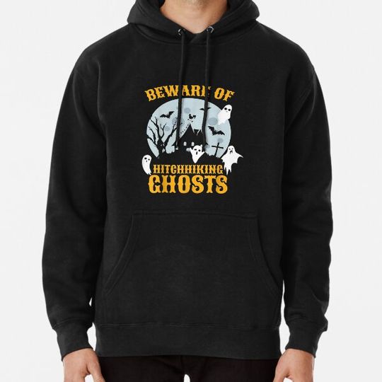 Discover Gifts Women Beware Hitchhiking Ghosts Halloween Party Cute Long  For Fans Hoodies
