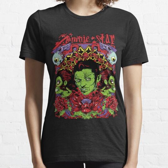 Discover Zombie with Moustache woman Sugar Skulls T-shirts