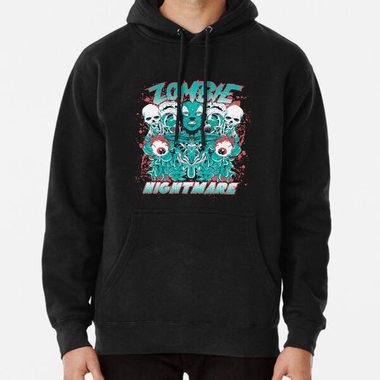 Discover Zombie Holding Fallen eyes worm Hoodies