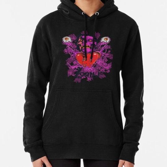 Discover Zombie Skull with Ripped Heart Hoodies