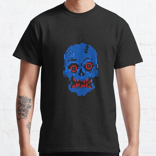 Discover Skull Zombie...(Blue) T-shirts