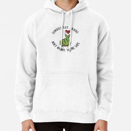 Discover Zombies Eat Brains, Don’t Worry You’re Safe Funny Halloween Zombie Design Hoodies