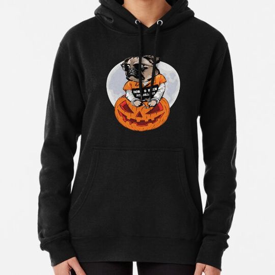 Discover Pitbull Witch Pumpkin Halloween Men & Women Hoodies