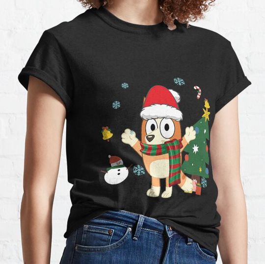 Discover Blueys Sister And Funny Family Merry Christmas T-shirts