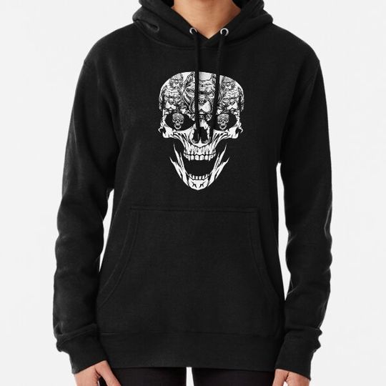 Discover Halloween Costume Skull Pitbull Dog Lover Hoodies