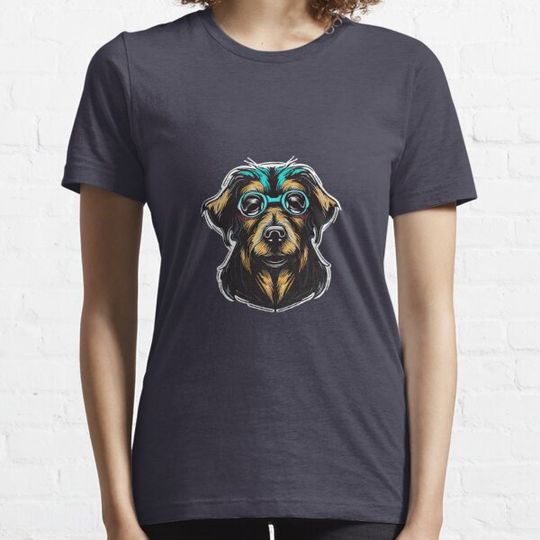 Discover Mr dog with glass T-shirts