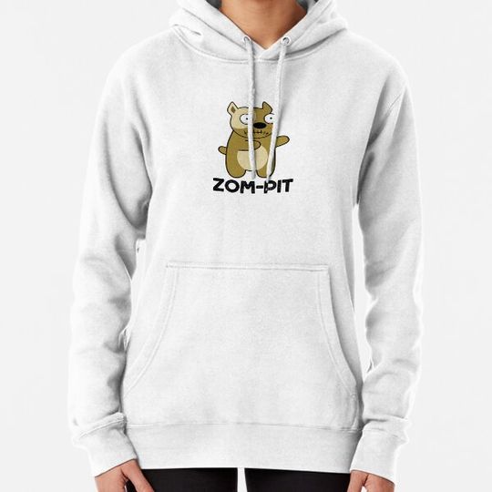 Discover Zom-pit Halloween Funny Zombie Pit Bull Puns Hoodies