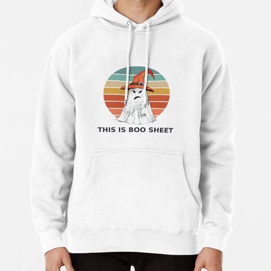 Discover this is some boo sheet, Funny halloween, boo shet halloween, ghost, scary design Hoodies