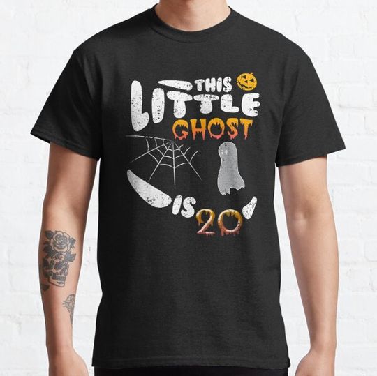 Discover Ghost 20th Halloween Birthday Ghost T Shirt T-shirts