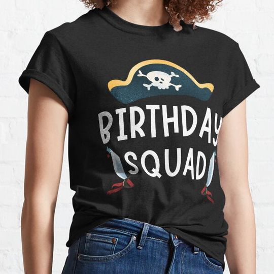 Discover Birthday Squad Funny Pirate Boy Birthday Party Costume Matching T-shirts
