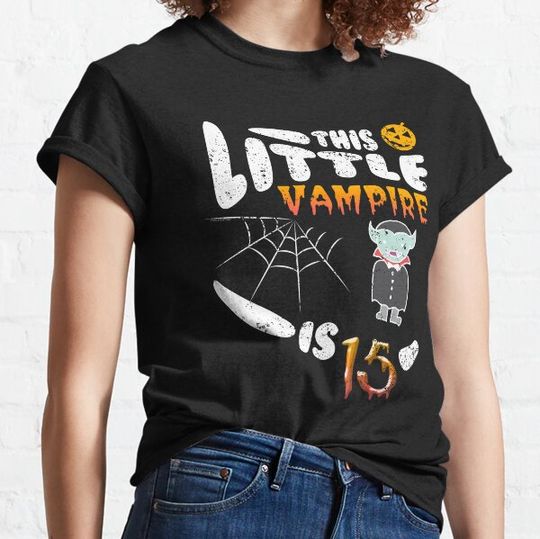 Discover Vampire Tshirt 15th Halloween Birthday Girl Boy Kids T-shirts
