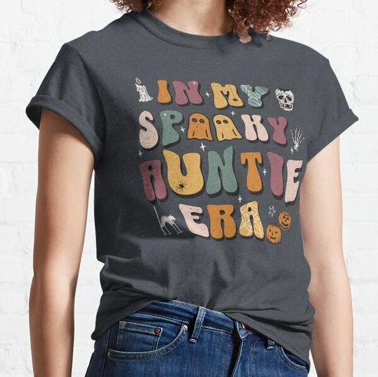 Discover In My Spooky Auntie Era Sweater, Halloween Aunt Gift Jumper - Pumpkin Shirt T-shirts