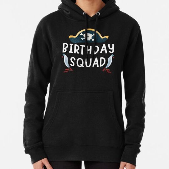 Discover Birthday Squad Funny Pirate Boy Birthday Party Costume Matching Hoodies