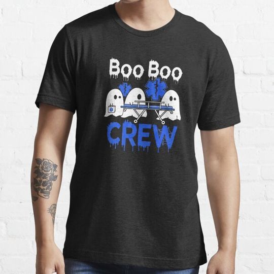 Discover Boo Boo Crew Ghost Paramedic EMT EMS Nurse Halloween T-shirts