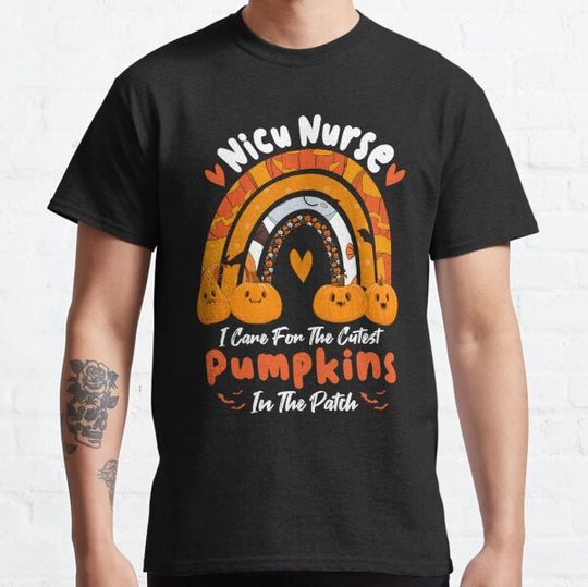 Discover Rainbow Nicu Nurse Cutest Pumpkins In The Patch Halloween RN T-shirts
