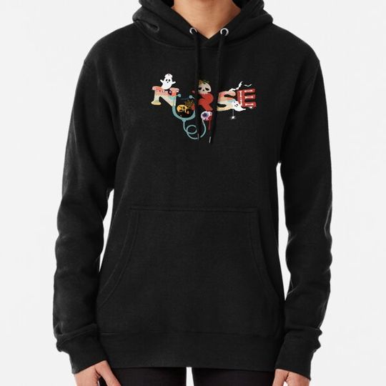 Discover halloween nurse nursing cute health worker halloween pattern Hoodies