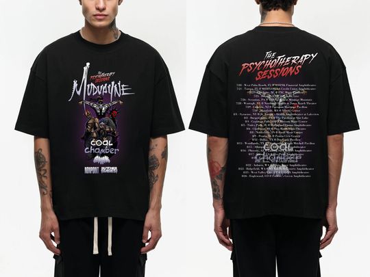 Discover Mudvayne Summer 2023 U.S. Tour With Coal Chamber GWAR Shirt, Mudvayne 2023 Concert Shirt