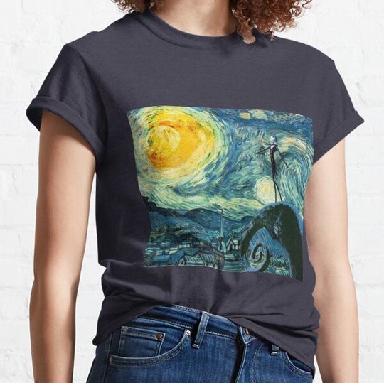 Discover The Starry Night - Nightmare before Christmas T-shirts