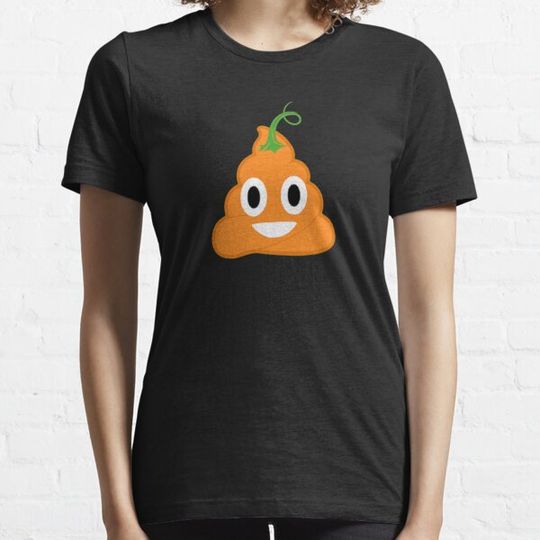 Discover Funny Halloween Jack O Lantern Poop Emoji T-shirts