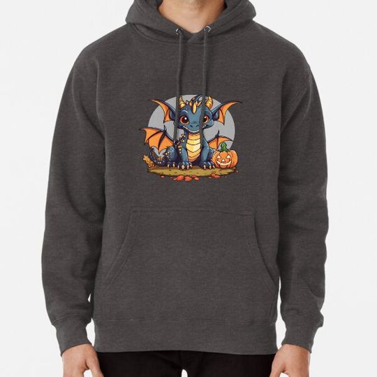 Discover Cheeky Halloween Dragon with Jack-O-Lantern Hoodies
