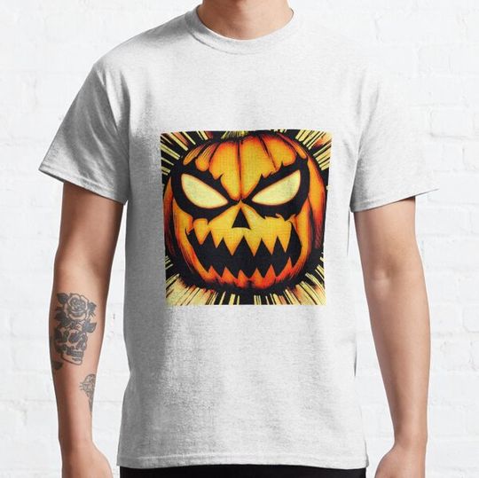 Discover Jack-o-Lantern comic book style T-shirts