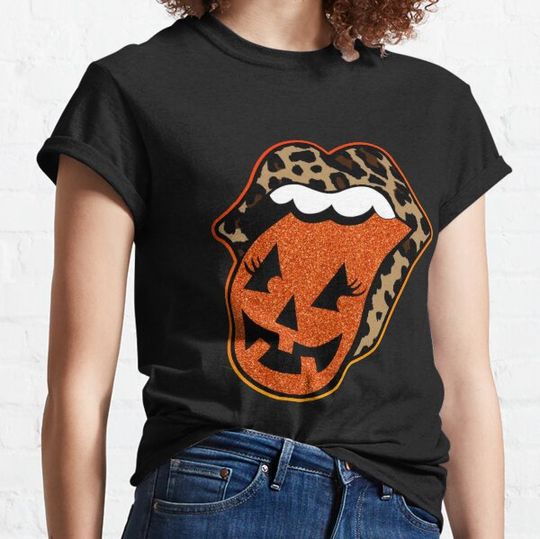 Discover Jack o lantern Pumpkin tongue T-shirts