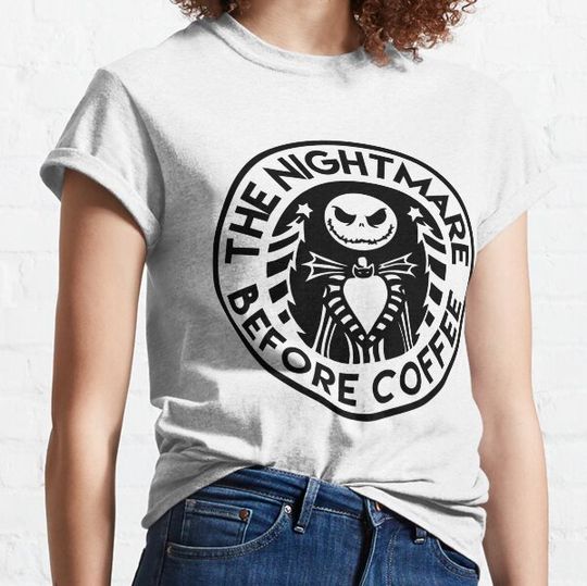 Discover the nightmare before coffee T-shirts