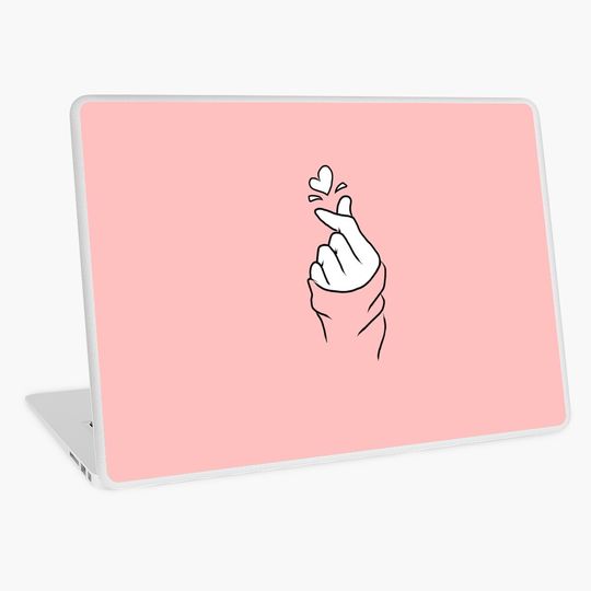 Discover Cute Heart Laptop Skin
