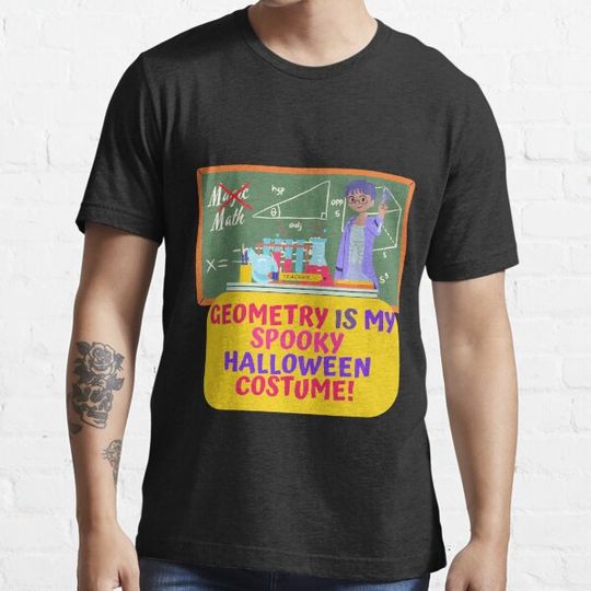 Discover Geometry Is My Spooky Halloween Costume, Male Math Teacher Halloween Design T-shirts