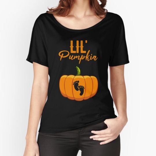 Discover Lil Pumpkin Funny Halloween Maternity Pregnant T-shirts