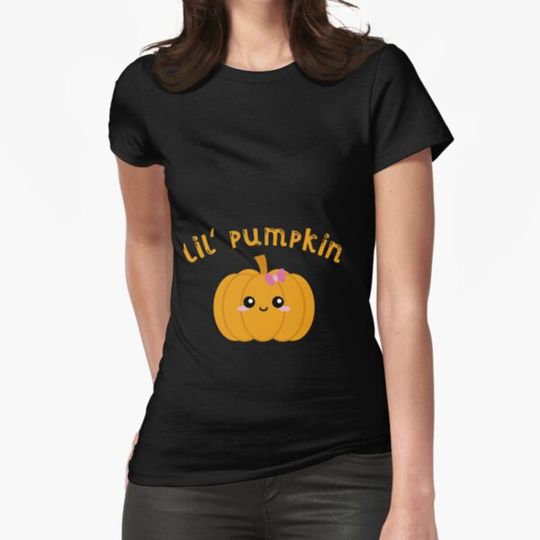 Discover Kopie von pumpkin pregnancy halloween costume maternity pregnant baby girl T-shirts