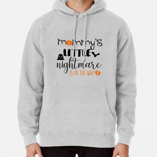 Discover Mommy's Nightmare -Halloween Pregnancy Announcement Hoodies