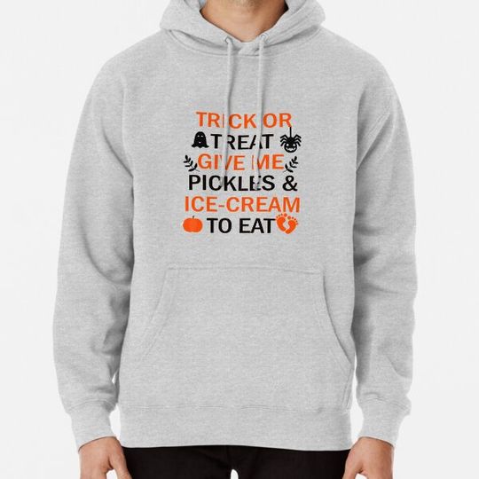 Discover Trick or Treat -Halloween Pregnancy Announcement Hoodies