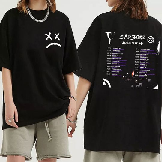 Discover Junior H 2023 Concert Shirt, US Sad Boyz Tour 2023 Shirt, Sad Boyz
