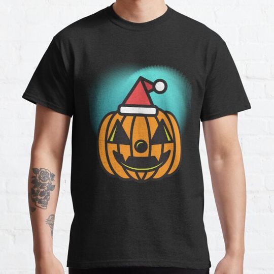 Discover Pumpkin and Christmas hat T-shirts