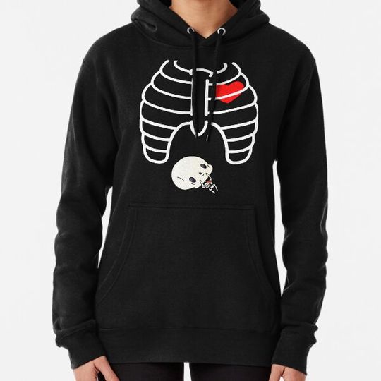 Discover Pregnancy Ribcage Heart, Xray Skeleton Pregnant Women gift,  best gift for HALLOWEEN Hoodies