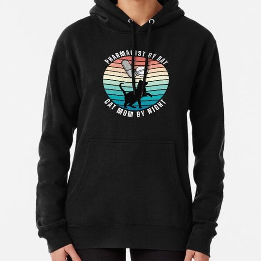 Discover Pharmacist by Day Cat Mom by Night Hoodies