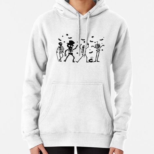 Discover Halloween HN, Dancing Skeletons, Halloween Party Hoodies